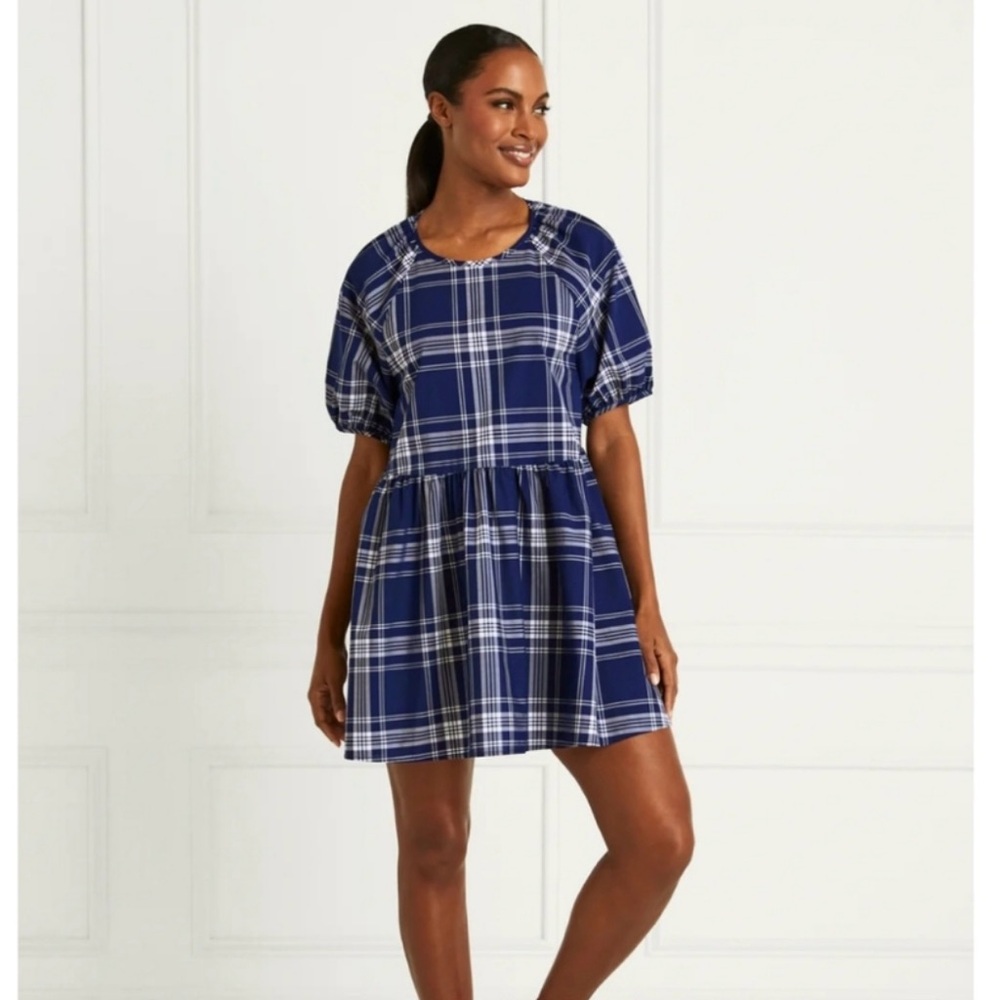 Hill House Navy Plaid Mini Dress